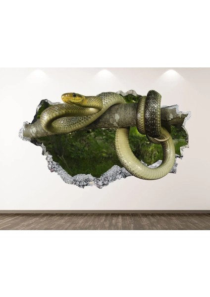 Vahşi Yaşam Muhteşem Hayvanlar Full Hd Baskı 3D Modern Duvar Sticker