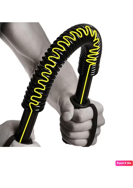 60 cm Bükbük Yayı Kas Geliştirici Egzersiz Aleti Bük Bük Göğüs El Bilek Omuz Kol Göğüs Yayı