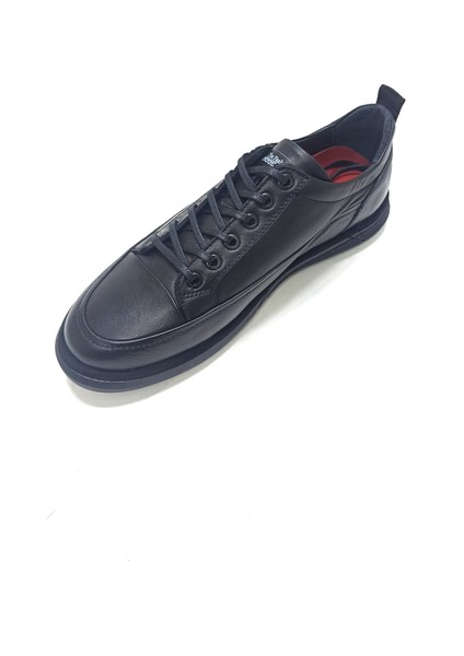 Siyah Deri Erkek Sneaker Ayakkabı fiyatları