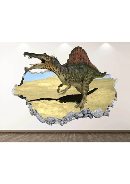Dinozorlar Full Hd Baskı 3D Modern Duvar Sticker Seti