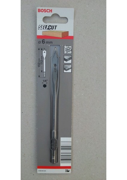 6*152 Ahşap Matkap Ucu Self Cut 2 608 595 481