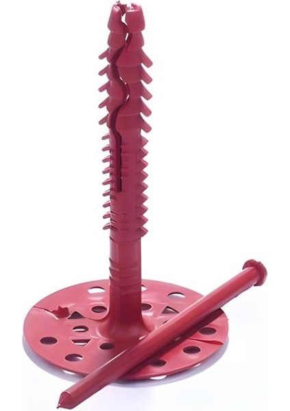 Pls 10 cm Mantolama Dübeli Kırmızı 500 Lü Paket