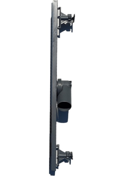 50 CM TEK PARÇA ETEKSİZ PLASTİK GÖVDE,PASLANMAZ IZGARA YANDAN Q50