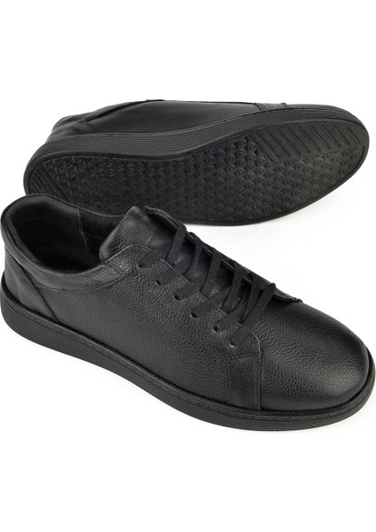 Erkek Deri Sneaker 133423Z95 Siyah fırsatları
