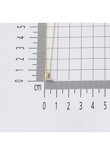 Taşlı L Harfli Minimal Altın Harf Kolye indirimleri