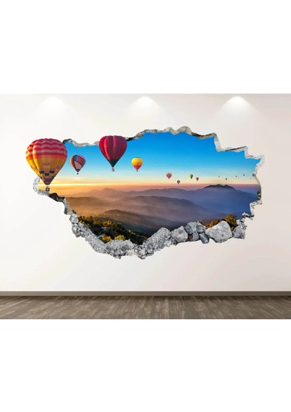 Hava Araçları Full Hd Baskı 3D Modern Duvar Sticker