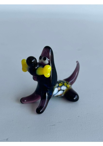 El Yapımı Murano Cam Köpek Biblo A81-01