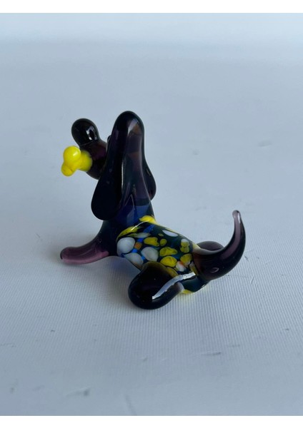 El Yapımı Murano Cam Köpek Biblo A81-01