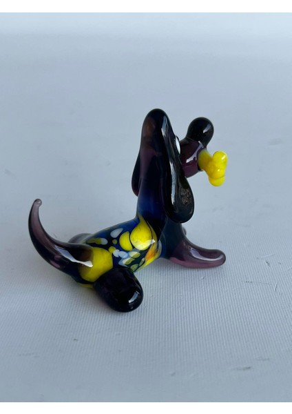 El Yapımı Murano Cam Köpek Biblo A81-01