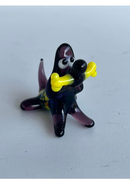 El Yapımı Murano Cam Köpek Biblo A81-01