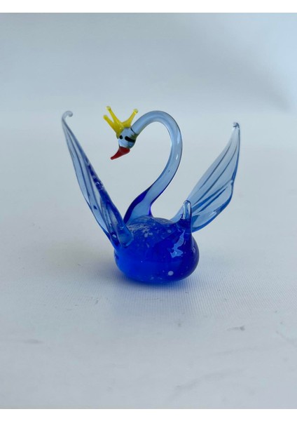 El Yapımı Murano Cam Kuğu Biblo A56