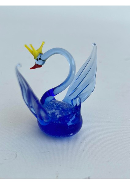 El Yapımı Murano Cam Kuğu Biblo A56