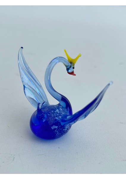 El Yapımı Murano Cam Kuğu Biblo A56