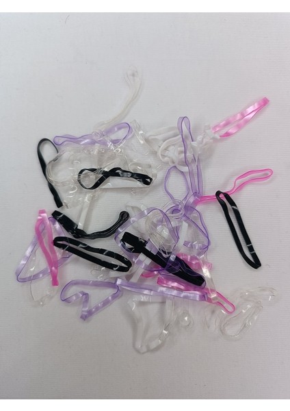 Çantalı Saç Örgü Lastiği Karışık Renkli Kalın fiyatları