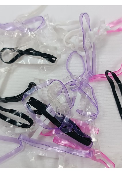 Çantalı Saç Örgü Lastiği Karışık Renkli Kalın modelleri