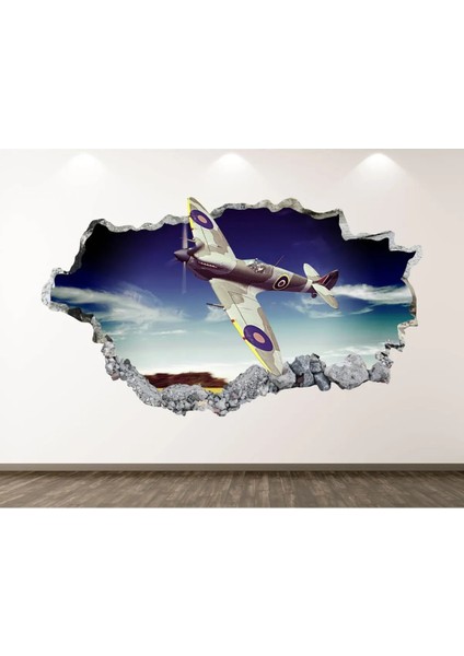 Hava Araçları Full Hd Baskı 3D Modern Duvar Sticker