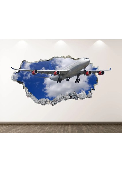 Hava Araçları Full Hd Baskı 3D Modern Duvar Sticker