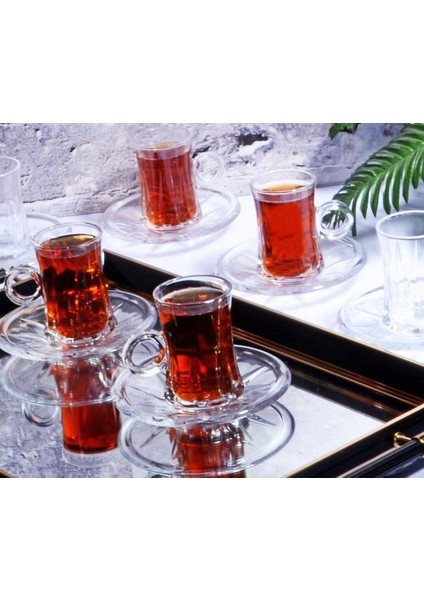 Cam 6'lı Çay Seti 0105