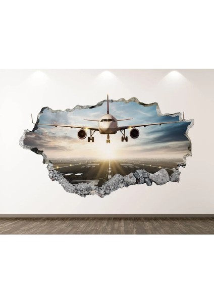 Hava Araçları Full Hd Baskı 3D Modern Duvar Sticker