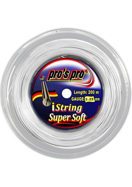 Pro's Pro Pros Pro Istring Süper Soft 1,25 Mm. Rulo Raket Kordajı 200 Metre