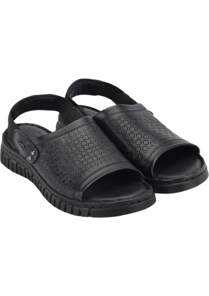 38507 Alice-G Siyah Kadın Comfort Deri Sandalet fiyatları