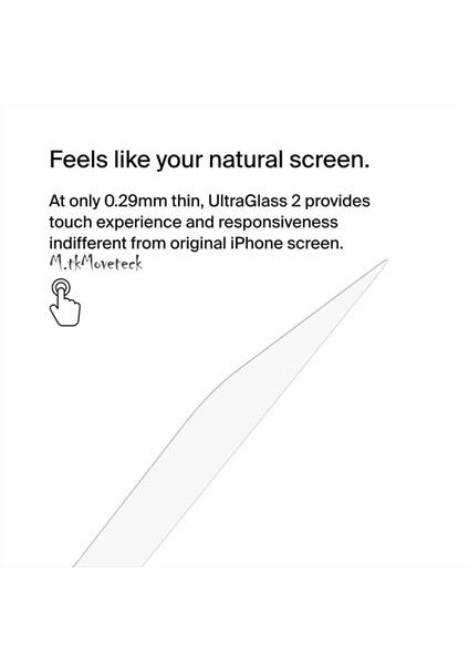 MTK Moveteck Apple Iphone 15 Pro Uyumlu Ekran Koruyucu Cam