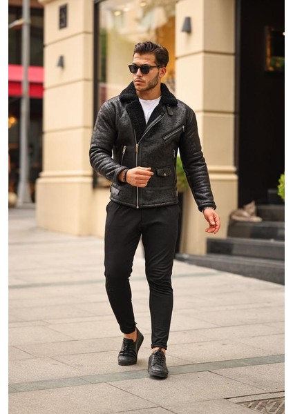 Erkek Napa Deri Içi Full Kürklü Yüksek Kalite Slim Fit Mont & Ceket modelleri