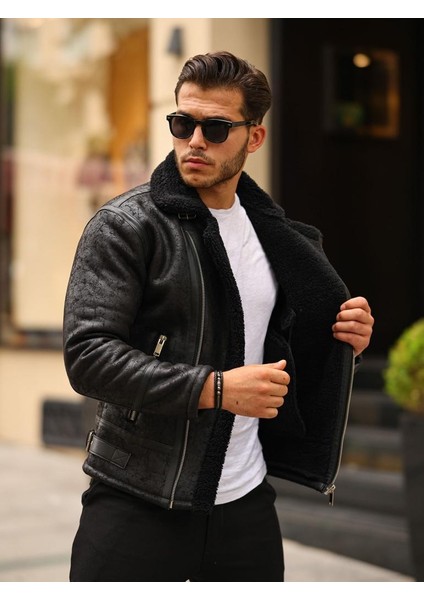 Erkek Napa Deri Içi Full Kürklü Yüksek Kalite Slim Fit Mont & Ceket fırsatları