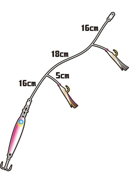 Ha 282 Lrf Jigging Sabiki 2li Çaparili Set Lrf Jig Suni Yem 5 Gram