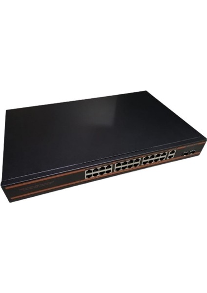 300W 10/100/1000 Mbps 24+2+Sfp 24 Port Poe Ethernet Swıtch Gigabit - Yönetilebilir