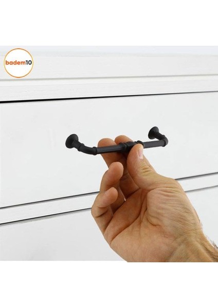 Mobilya Mutfak Dolabı Çekmece Dolap Kapak Kulpu Kulbu Mat Siyah 128 mm Metal Kulp modelleri
