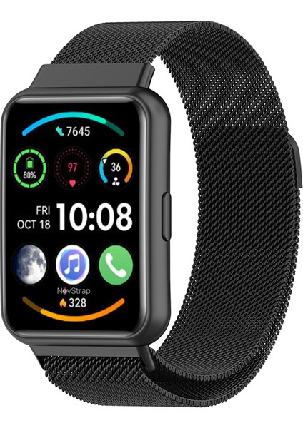 Huawei Watch Fit 2 ile Uyumlu Kordon Kayış Metal Hasır Kordon fırsatları