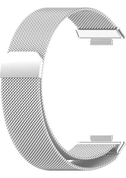 Huawei Watch Fit 2 ile Uyumlu Kordon Kayış Metal Hasır Kordon