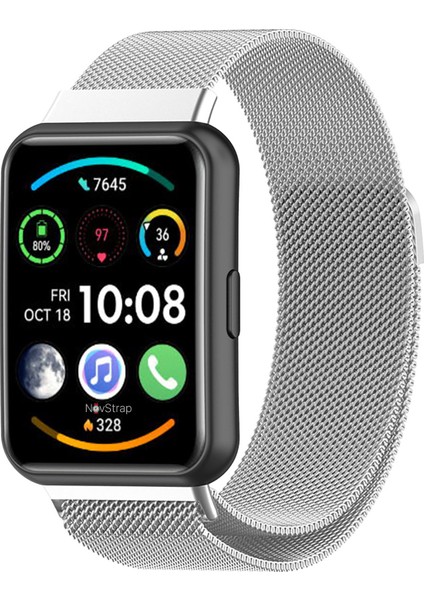 Huawei Watch Fit 2 ile Uyumlu Kordon Kayış Metal Hasır Kordon fırsatları