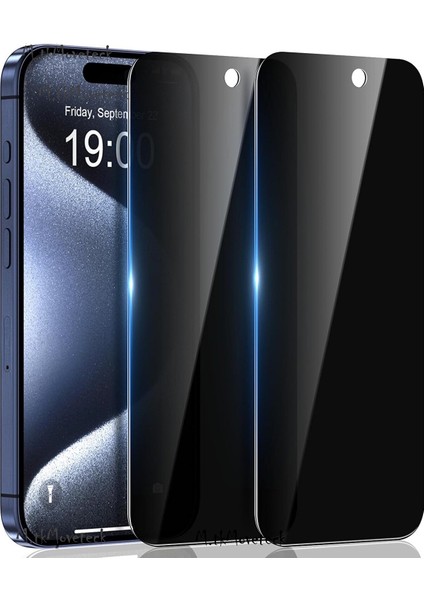Iphone 15 Plus Uyumlu Hayalet Ekran Koruyucu Cam Privacy Parlak Gizli Ekran Tam Kaplama Kolay Kurulum Cam