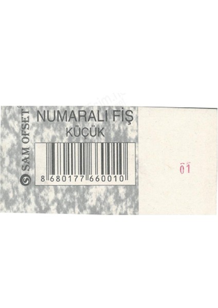 Numaralı Fiş Küçük