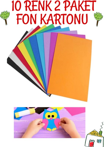 Fon Kartonu 2 Paket 23 x 33 Ebat 10 Lu x 2