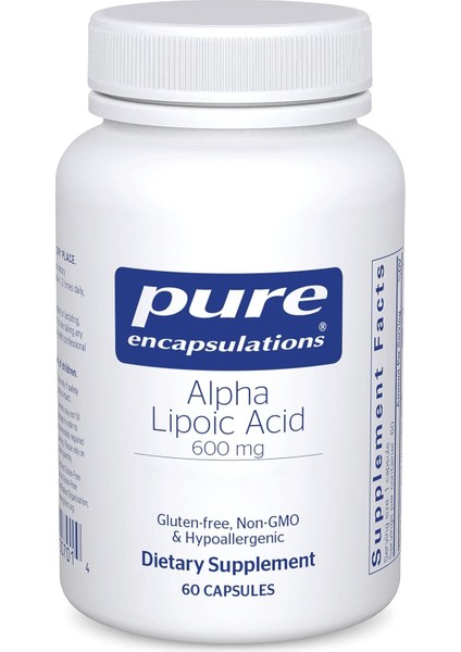Alpha Lipoic Acid 600 mg 60 Kapsül Hypoallergenic Non Gmo Alfa Lipoik Asit
