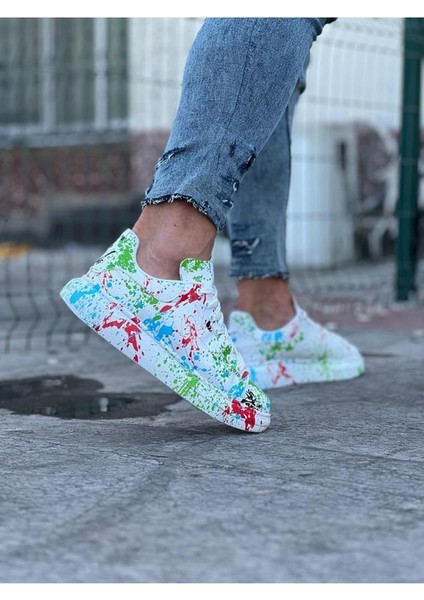 Yeşil Boyalı Erkek Casual Ayakkabı WG501 modelleri