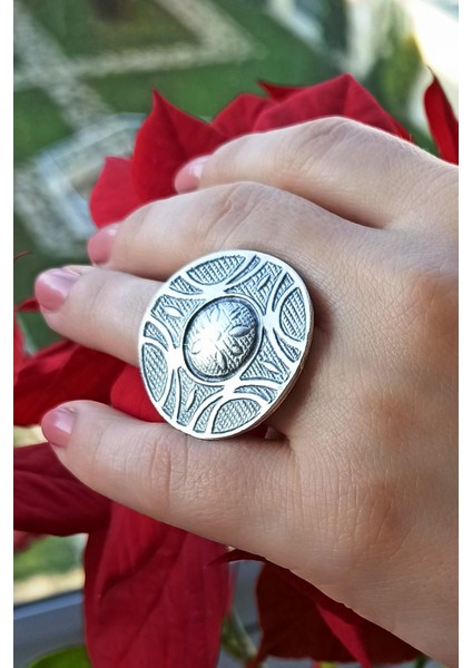 Daire Şekilli Kadın Yüzük Gümüş Kaplama Ayarlanabilir El Yapımı Kadın Yüzük fiyatları