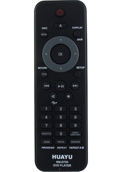 Kl RM-D750 Phılıps Universal DVD Kumandası Ambalajlı Siyah - Beyaz