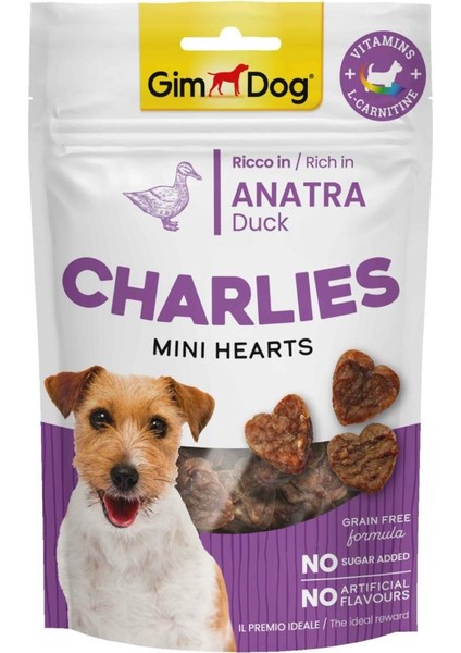 Charlies Mini Hearts Ördekli Köpek Ödülü 70 gr