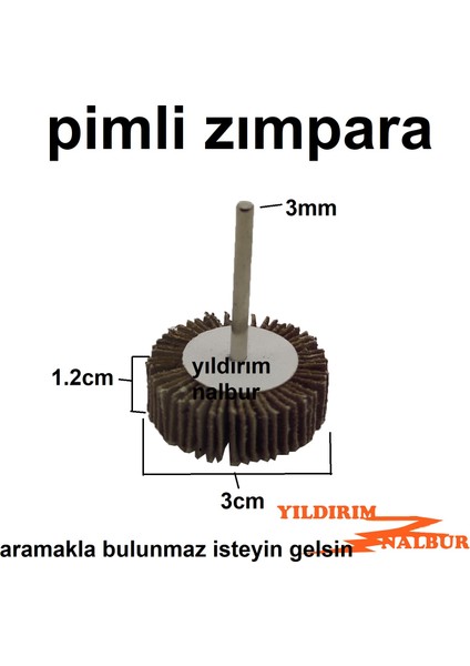 Pimli Zımpara 3mm Kalın Kum Zımpara 30 Luk Taşlama