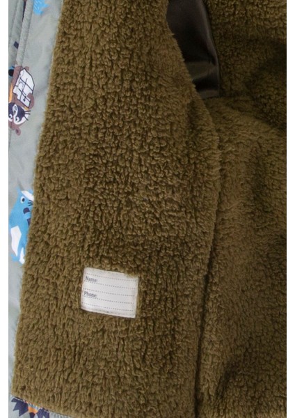 Trend Sevimli Rakun & Köstebek Figürlü Kışlık Varaklı-Kürklü Kapüşonlu Kışlık Mont modelleri