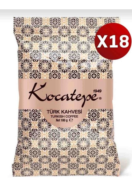 Kocatepe Kahve Türk Kahvesi 100 gr x 18'li