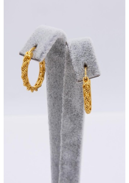 22 Ayar Altın Küpe Halat Burgu Model Kadın Küpe fiyatları