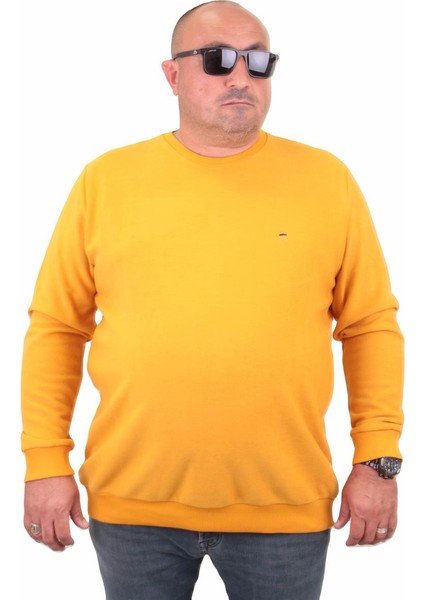 Mocgrande Büyük Beden Selanik Classic Sweat 23200 Hardal