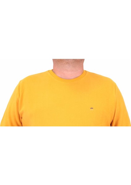 Mocgrande Büyük Beden Selanik Classic Sweat 23200 Hardal fırsatları