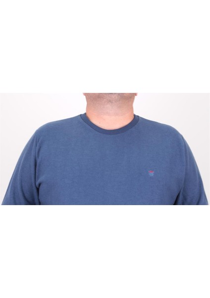 Mocgrande Büyük Beden Selanik Classic Sweat 23200 Marin fırsatları