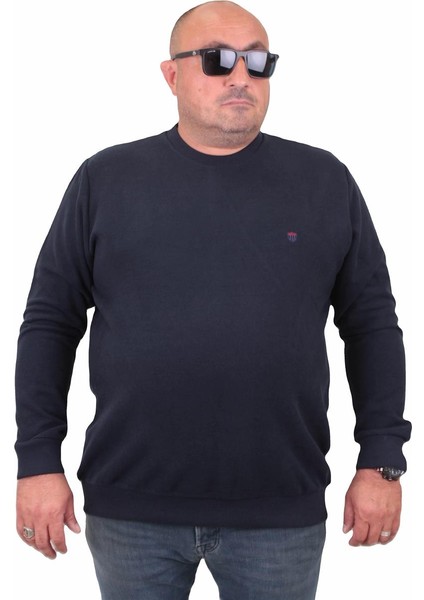 Mocgrande Büyük Beden Selanik Classic Sweat 23200 Lacıvert